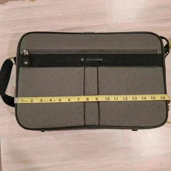 Vintage 1987 Samsonite Silhouett 4 Brown Tweed Adj  Shoulder Travel Bag - ECU - Picture 13 of 15